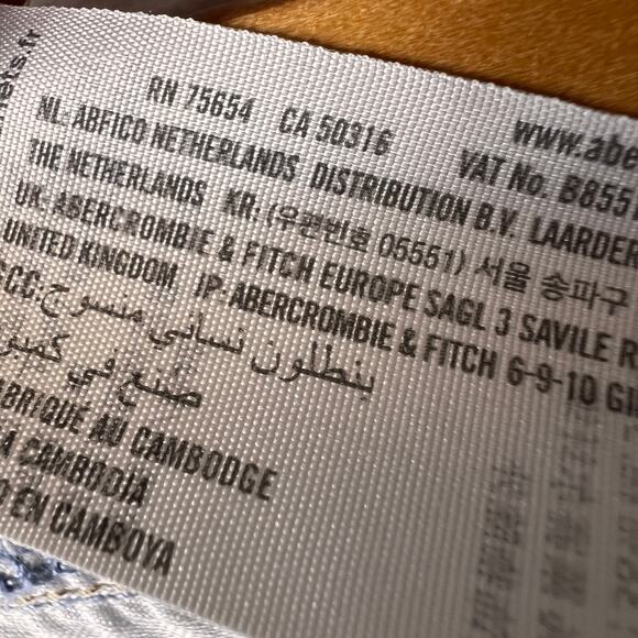 Abercrombie & Fitch Jeans Womens Size 27/4 The Loose High Rise Curve Love - Picture 13 of 16